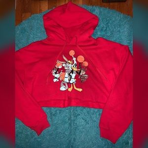 Forever 21 Cropped Space Jam Hoodie